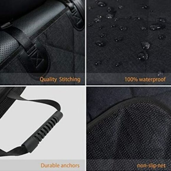 PETALAGE BENCH PET CAR SEAT COVER WATERPROOF BLACK BRAND NEW - Picture 3 of 3